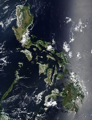 'n Satelietfoto van die Filippynse argipel.